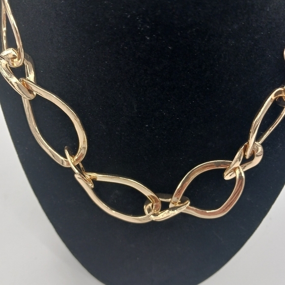 A New Day Necklace Womens Gold Chain Link Contemporary Adjustable - Picture 2 of 6